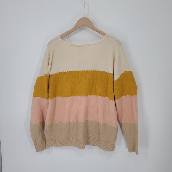 Mason and Belle striped sweater Stitch Fix super soft size XXL, NWT Cozycore - Picture 3 of 7